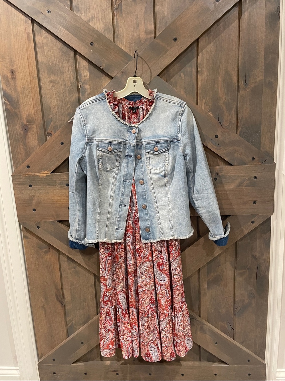 Talbots Paisley Print Red Dress(Jacket not for sale)